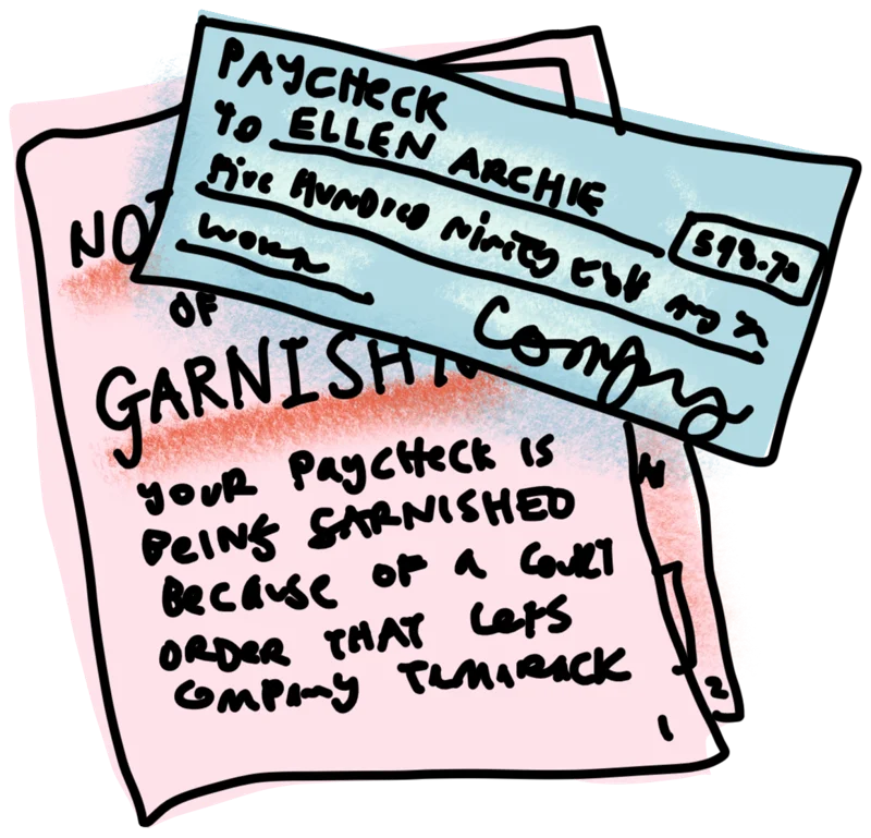 Illustration for Stop a wage garnishment