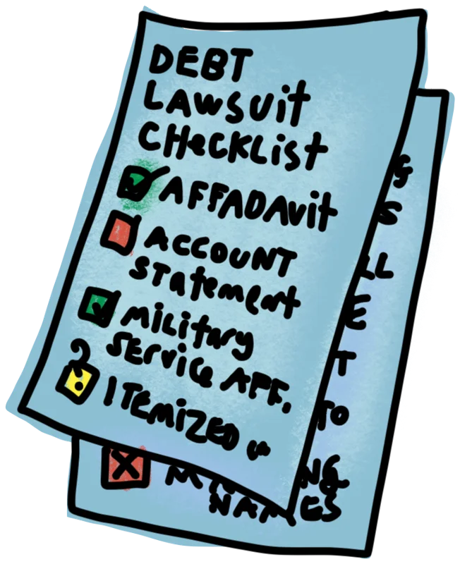 Illustration for Challenge missing proof of the debt